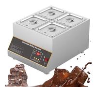 PioMue Temperacioccolatore Digitale da 500 W, pentola per sciogliere Cioccolato Professionale con Controllo Digitale della Temperatura per sciogliere Cioccolato, Latte e Panna Four-Cylinder