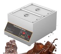 PioMue Temperacioccolatore Digitale da 500 W, pentola per sciogliere Cioccolato Professionale con Controllo Digitale della Temperatura per sciogliere Cioccolato, Latte e Panna Twin-Cylinder