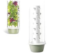 PioMue Torre Verticale per Coltivazione idroponica, Torre da Giardino per Interni automatizzata per Coltivazione aeroponica con luci a LED, Coltivazione Senza Terra WithLight-20.5 * 53.2in
