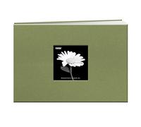 Pioneer 30,5 cm by 30,5 cm Book Cloth cover Postbound album con finestra, rosso, Sage Green, 12,7 x 17,8 cm