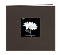 Pioneer 30,5 cm by 30,5 cm Book Cloth Cover Postbound Album con Finestra, Rosso, Warm Mocha, 8"X8"
