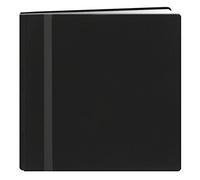 Pioneer, Album raccoglitore con fiocco, 10 buste trasparenti per inserti, sistema di aggiunta fogli a scatto, 30,5 x 30,5 cm, colore: Nero