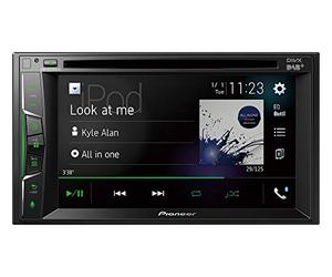 Pioneer AVH-A3200DAB-AN lettore multimediale 2 DIN, ClearType-Touchscreen da 6,2 pollici, connessione con smartphone, USB, Bluetooth, equalizzatore grafico a 13 bande, in ntenna DAB