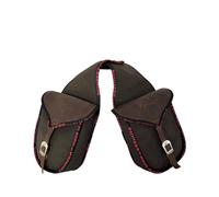 PIONEER Bisacce Cavallo - Borsa da Sella in Cuoio per Equitazione - Ideali per Trekking e Gite a Cavallo - Design Posteriore a Banana - Resistente e Confortevole - Marrone