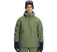 Pioneer Camp Giacca da sci semi-frontale da uomo, con colonna d'acqua di 10000 mm, impermeabile e traspirante (7000 g), giacca da sci e snowboard con collo da neve rimovibile, cappuccio regolabile