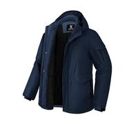 Pioneer Camp Giacca Uomo Invernale Impermeabile Imbottitura in Pile Calda con 9 Tasche, Cappuccio, Antivento, Isolante, Parka Marinaio Taglia S