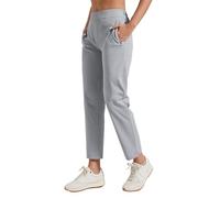Pioneer Camp Pantaloni da golf da donna lunghi 7/8 con tasche laterali - Pantaloni elastici traspiranti per ufficio, viaggi e sport - Vita elastica con cordino - Pantaloni leggeri e indeformabili