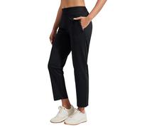 Pioneer Camp Pantaloni da golf da donna lunghi 7/8 con tasche laterali - Pantaloni elastici traspiranti per ufficio, viaggi e sport - Vita elastica con cordino - Pantaloni leggeri e indeformabili