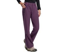 Pioneer Camp Pantaloni in softshell da donna, foderati, impermeabili, da | Caldi, antivento, elasticizzati a 4 vie, vita regolabile, cerniere sulle gambe per due vestibilità, tasche sicure