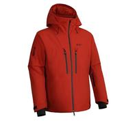 Pioneer Camp Uomo Giacche da Sci Impermeabili Invernali Neve Snowboard Giubbotto con Cappuccio e Multi-Tasche Arancione S