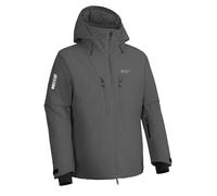 Pioneer Camp Uomo Giacche da Sci Impermeabili Invernali Neve Snowboard Giubbotto con Cappuccio e Multi-Tasche Grigio S