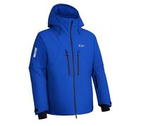 Pioneer Camp Uomo Giacche da Sci Impermeabili Invernali Neve Snowboard Giubbotto con Cappuccio e Multi-Tasche Blu M