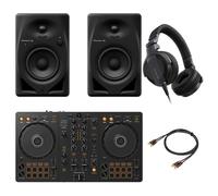 Pioneer Dj DDJ-FLX4 Controller + Casse DM-50D-BT-BLK + HDJ-CUE1-K Cuffia + Cavo