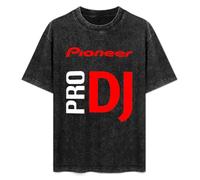 Pioneer DJ PRO Letter Printed Fashionable Mens T-Shirt Black Graphic Unisex Tee Shirt XL