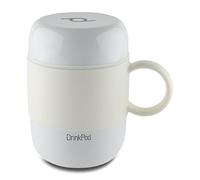 DRINKPOD Pioneer LGB-280W - Thermos in Acciaio Inox a Prova di perdite, Isolamento sottovuoto, 6 Ore di Calore, 24 Ore di Freddo, Bianco, 0,28 Litri