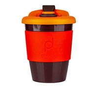 Pioneer DrinkPod - Tazza da viaggio in plastica, riutilizzabile, senza BPA, 340 ml, colore: Rosso