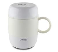 DRINKPOD Pioneer LGB-280W - Thermos in Acciaio Inox a Prova di perdite, Isolamento sottovuoto, 6 Ore di Calore, 24 Ore di Freddo, Bianco, 0,28 Litri