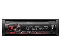 Pioneer MVH S420BT 1DIN Autoradio rossa Nero Bluetooth, controllo iPhone Singolo