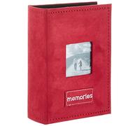 Pioneer Photo Album ptch-100 Ricamato Patch Ecopelle Scamosciata 100-pocket Photo Album, Lampone
