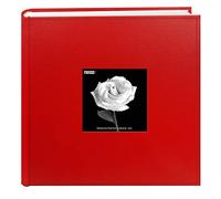 Pioneer Photo Albums 200-pocket Sewn Leatherette Frame Cover Photo Album, 4 da 15,2 cm, Rosso