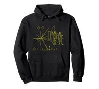 Pioneer Plaque from Earth & Mankind to Aliens Felpa con Cappuccio