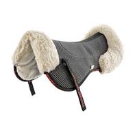 PIONEER Sottosella Cavallo - Agnellino Equitazione per sella in Lana Merino e Neoprene - Cuscinetto Ammortizzatore Alzapaletta Salvagarrese - 59x25cm
