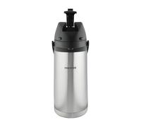 Pioneer Fiaschetta in acciaio inox con leva, dispenser per caffè, conferenze, eventi, 1,9 litri, argento