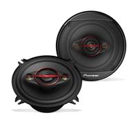 Pioneer TS-501M - Altoparlanti coassiali a 4 vie per auto (coppia) - 5-1/4" rotondi, potenza massima 300 W, nero e rosso