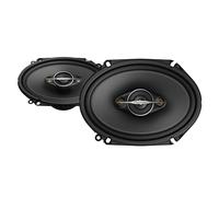 Pioneer TS-A6881F Set di diffusori coassiali a 4 vie da 6 x 8 con 2 altoparlanti (350 W max. ciascuno, 80 W sine), profondità di installazione 62 mm, taglio di installazione 133 x 191 mm, con griglia