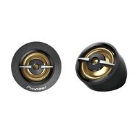 Pioneer Tweeter (450 W max. ciascuno, 100 W sinusoidali), suono potente, alta efficienza, foro di installazione da 38 mm, set con 2 altoparlanti, con adattatore per installazione ad angolo
