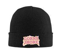 PIORUJK 1pc Lorna Shore Bonnet Cappelli Testo Logo Cappello Lavorato A Maglia Uomo Donna retrò Caldo Morbido Beanie Cappelli Primavera KPOP Modello cap