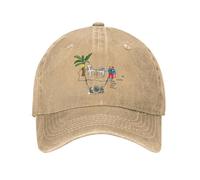 PIORUJK Bad Bunny Unisex Stile Berretto da Baseball Debi Tirar mas Fotos Distressed Denim Cappelli cap Vintage Outdoor Activities Regolabile Sun cap