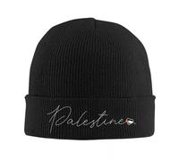 PIORUJK Bandiera palestinese Cuore sulla Palestina Cappelli Autunno Inverno Beanie Street Caps Femminile Maschile Acrilico zucchetto