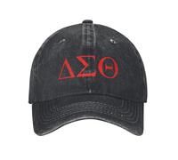 PIORUJK Berretto da Baseball Delta Theta in Cotone Personalizzato Donna Uomo Cappello da papà Regolabile per Il Servizio pubblico Streetwear