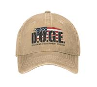 PIORUJK Doge D.O.G.E. Dipartimento del Governo Efficienza Cappellini da Baseball Distressed Lavato Casual Outdoor Travel Cappello Snapback Regolabile