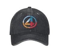 PIORUJK Fantastici Quattro Primi Passi Berretto da Baseball Distressed Denim Super Powered 4 Logo Snapback cap Unisex Outdoor all Seasons Cappello da Viaggio