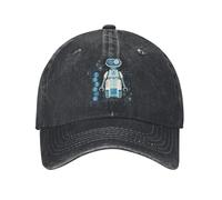 PIORUJK Fantastici Quattro Primi Passi H.E.R.B.I.E. Berretto da Baseball Distressed Denim Lavato Robot Copricapo Uomo Donna Cappelli Non Strutturati All'aperto