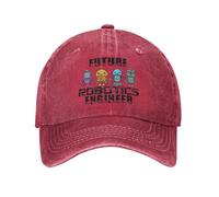 PIORUJK Futuro Ingegnere Sole Berretto da Baseball y2k Retro Uomini Adulto Lavato Cappello Trucker Design di Alta qualità Escursionismo Pesca Snapback cap