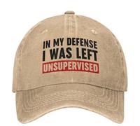 PIORUJK in mia Difesa Sono Stato Lasciato Senza supervisione Uomini Donne Berretti da Baseball Berretti Divertenti Cappelli Cappello Vintage Outdoor Soft Trucker Cappello