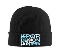 PIORUJK KPOP Cacciatori di Demoni Logo Cappelli Autunno Inverno Skullies Berretti Caldi Berretti Femmina Maschio Acrilico Skullcap