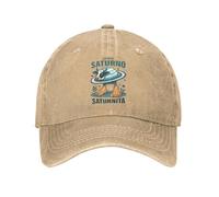 PIORUJK La Vaca Saturno Saturnita Italiano Brainrot Memes Sun Berretto da Baseball Casual Uomini Lavato Cappello Trucker Cappello Palestra All'aperto Cappellini da Baseball