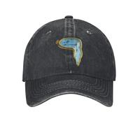 PIORUJK L'orologio Che Si scioglie Salvador Dali Stile Unisex Berretti da Baseball Art Distressed Denim Cappelli Vintage attività all'aperto Regalo Copricapo