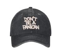 PIORUJK Non Essere Un Berretto da Baseball panicano Vintage Distressed Denim Divertente Politico Cappello Snapback Unisex Regalo all'aperto Cappelli cap