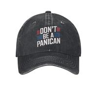 PIORUJK Non Essere Un panico Berretti da Baseball Vintage in difficoltà Denim Divertente Berretto da Sole Politico Unisex Golf Non Strutturato Cappelli Morbidi cap