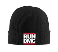 PIORUJK Run DmC Logo Cappello Autunno Inverno Beanie Cappelli da Sci Unisex Acrilico Lavorato a Maglia