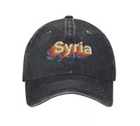 PIORUJK Siria Logo Siriano Stile Unisex Berretto da Baseball Distressed Denim Caps Cappello Casual Outdoor Tutte Le Stagioni Copricapo da Viaggio
