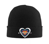 PIORUJK Tiro con L'Arco Mamma Bersaglio Cuore Cappello Lavorato A Maglia per Donna Uomo Berretti Autunno Inverno Cappello Arco Tiro Casual cap