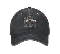 PIORUJK Unisex mia Moglie Dice Che Ho Due difetti Stampato Berretto da Baseball Cappello da Golf Regolabile Cappello da Tennis da Baseball Snapback