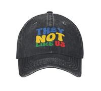 PIORUJK Unisex Non Loro Come Noi Stampato Berretto da Baseball Regolabile Trucker Dad Cappello Baseball Snapback cap