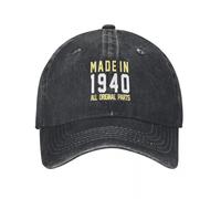 PIORUJK Uomini da Donna Nati nel 1940 85 ° Regalo di Compleanno Stampato Berretto da Baseball Regolabile Trucker Cappello papà Baseball Snapback cap